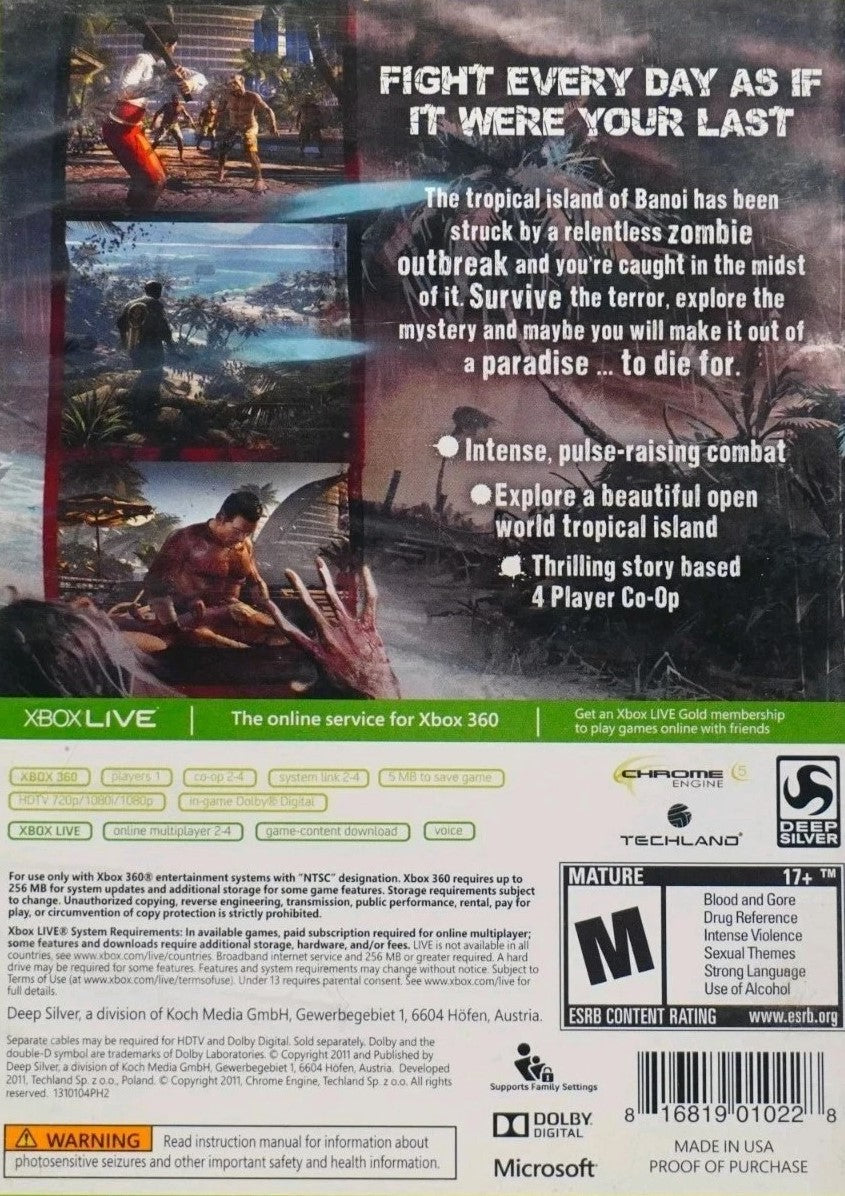 Dead Island [Game of the Year] Xbox 360 - Video Game - Used - CaveGamers - Image 2