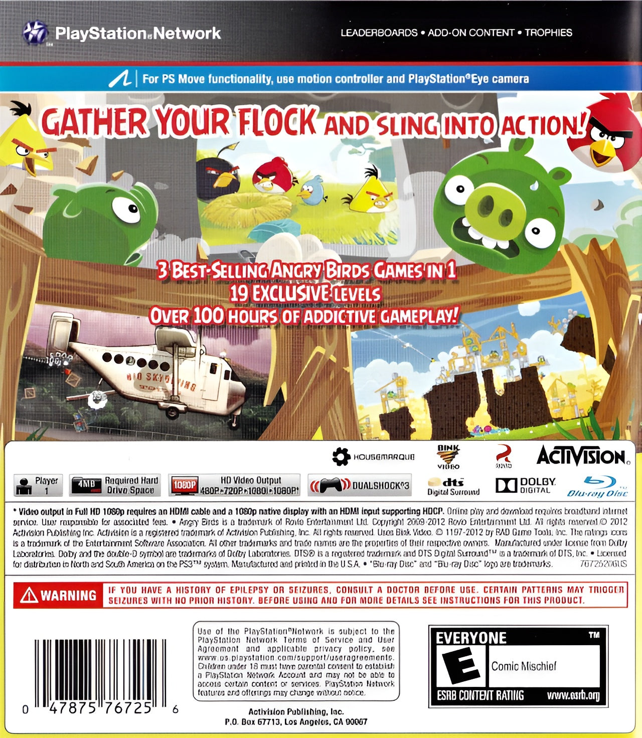 Angry Birds Trilogy PS3 - Video Game - Used - CaveGamers - Image 2