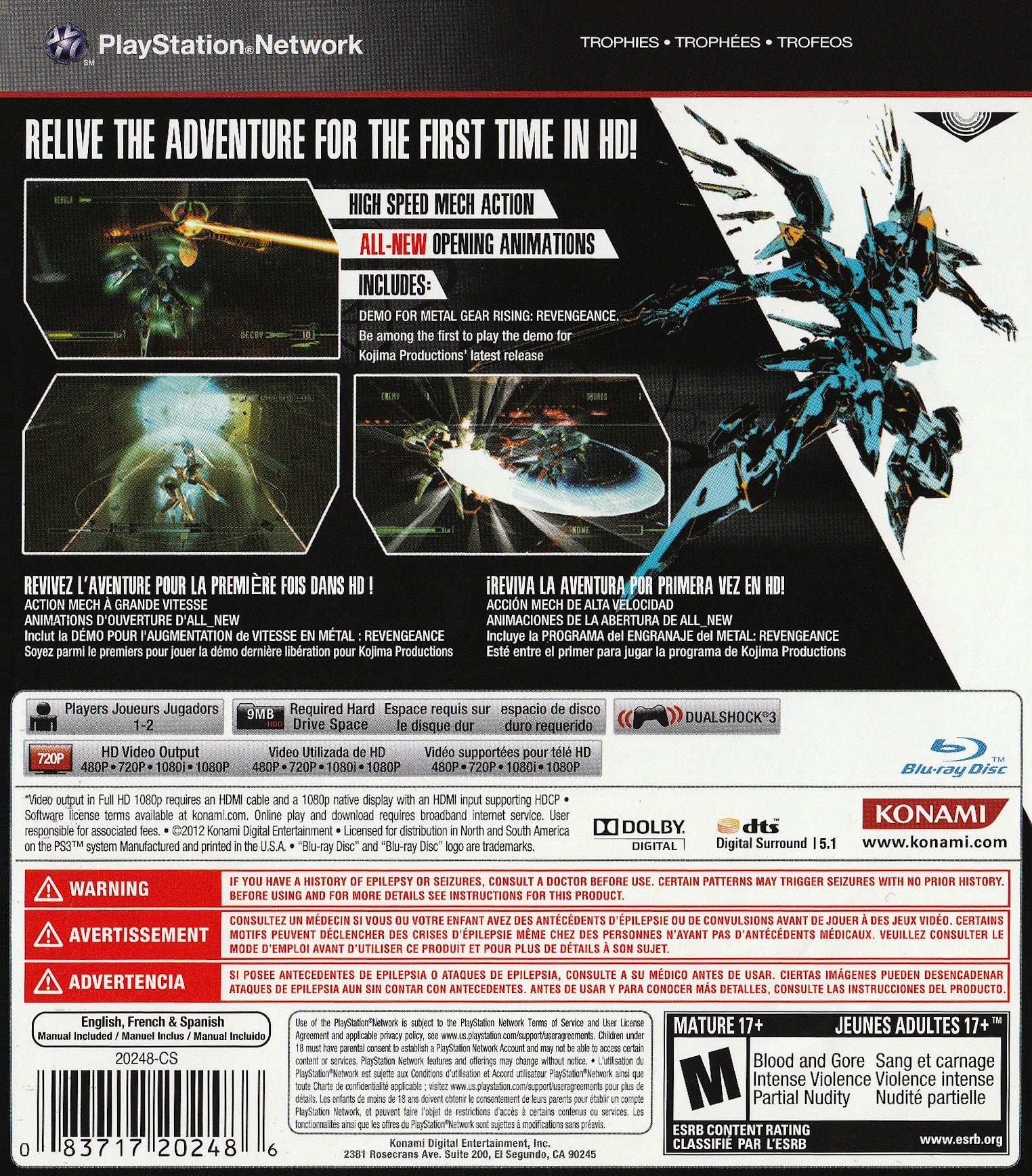 Zone of the Enders HD Collection PS3 - Video Game - Used - CaveGamers - Image 2