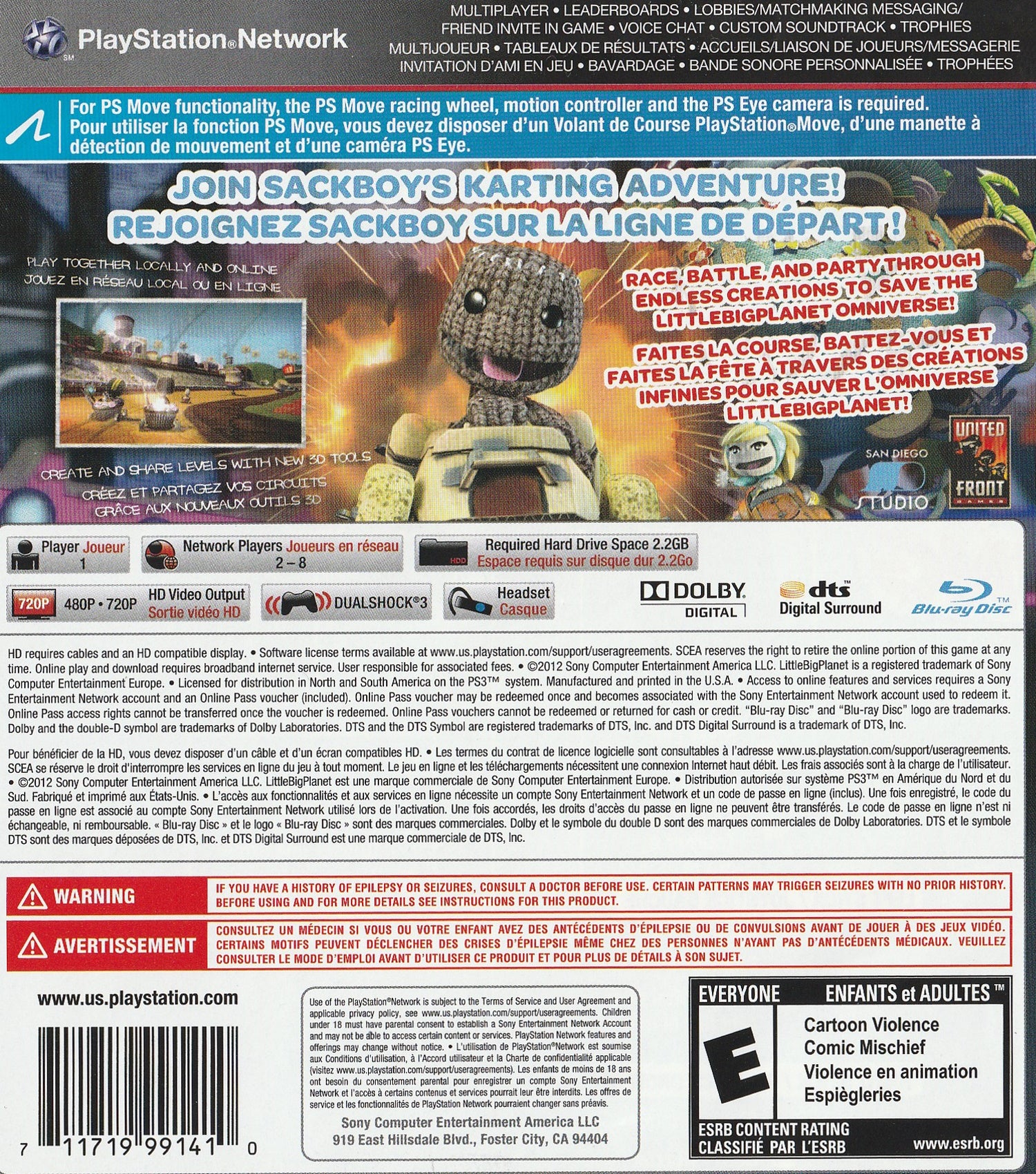 Little Big Planet Karting PS3 - Video Game - Used - CaveGamers - Image 2