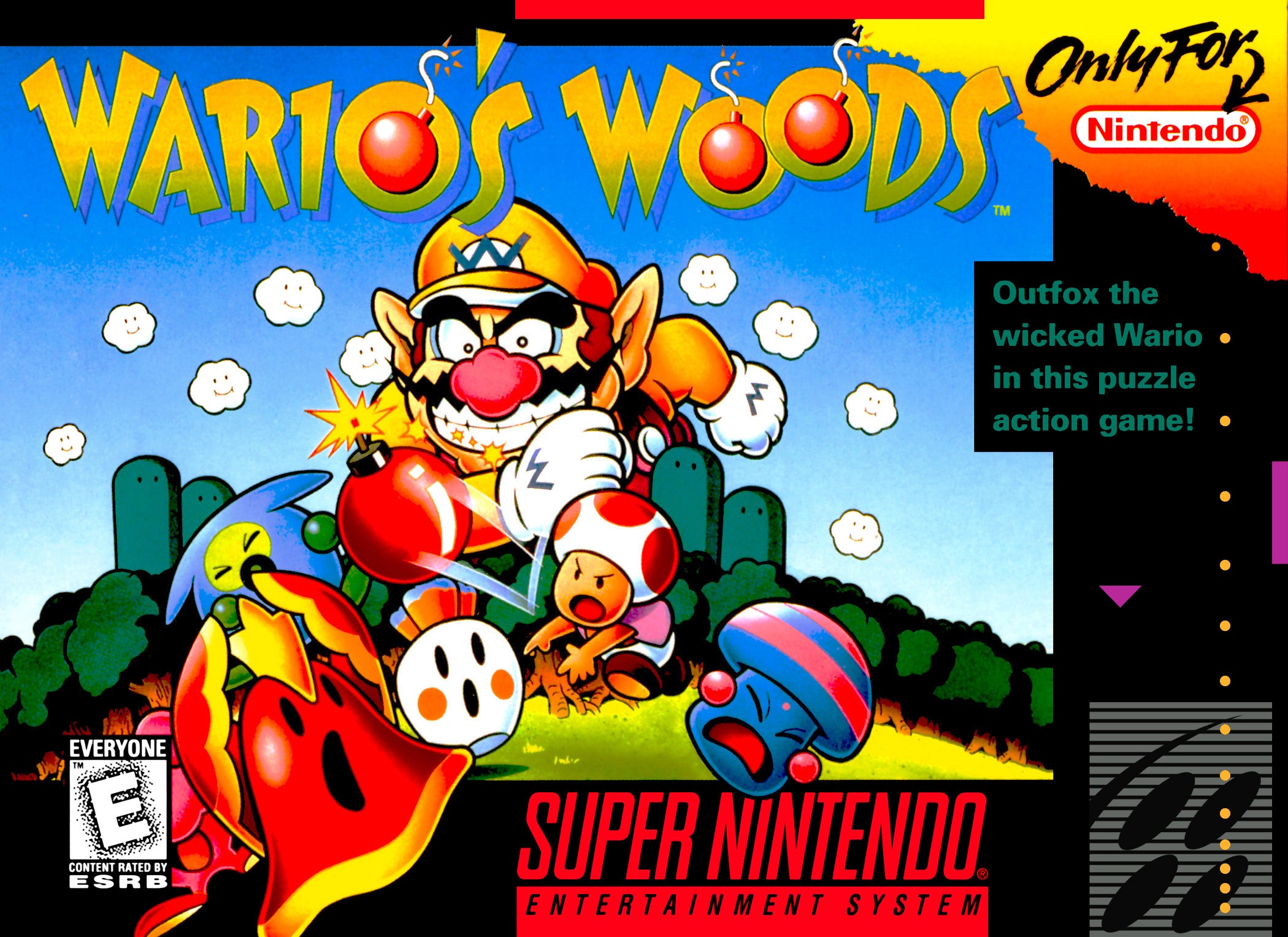 Wario's Woods SNES - Video Game - Used - CaveGamers
