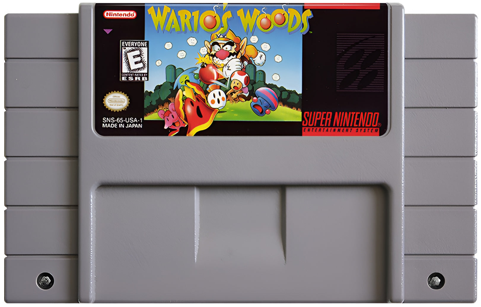 Wario's Woods SNES - Video Game - Used - CaveGamers - Image 3