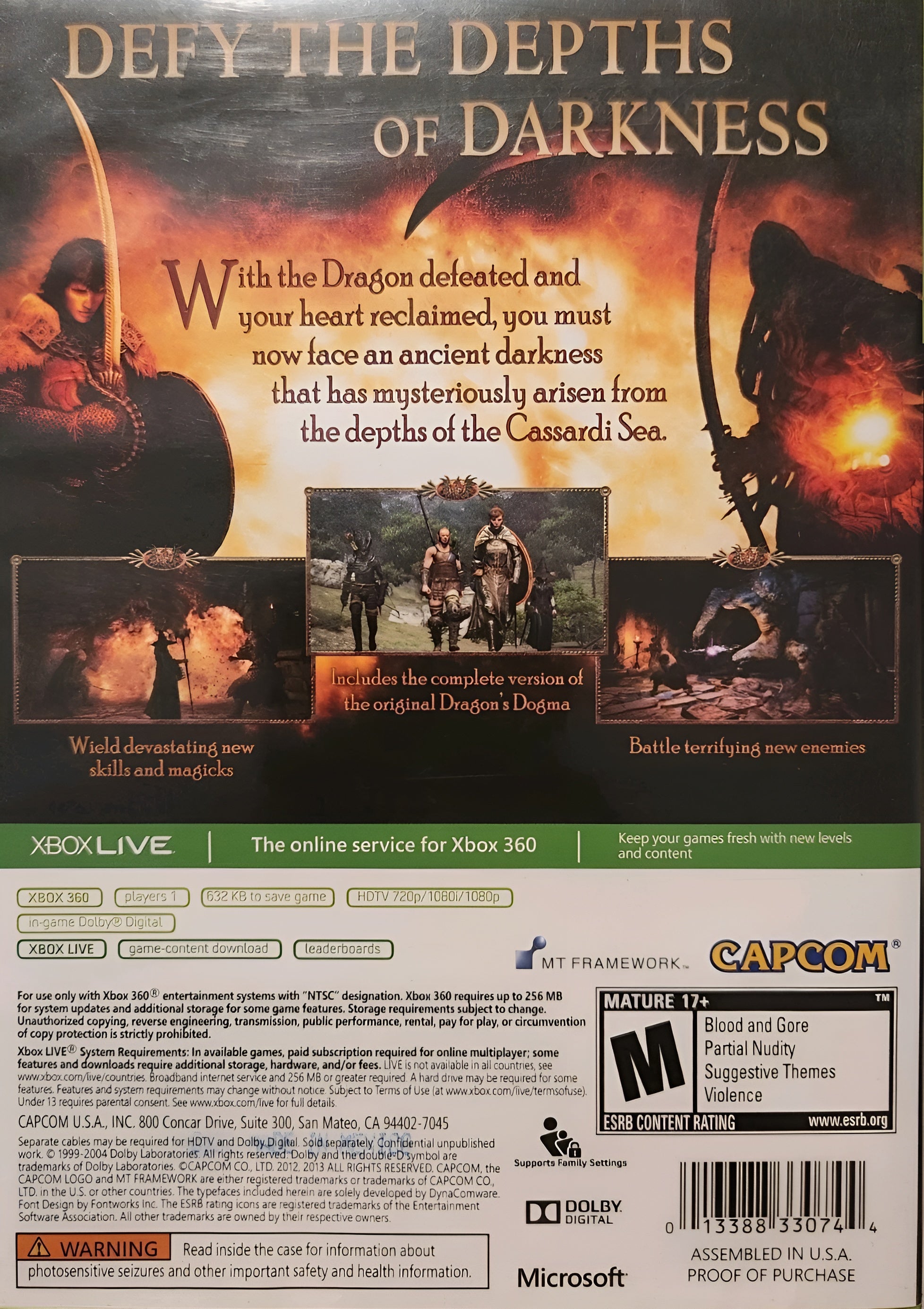 Dragon's Dogma: Dark Arisen [2 Discs] Xbox 360 - Video Game - Used - CaveGamers - Image 2