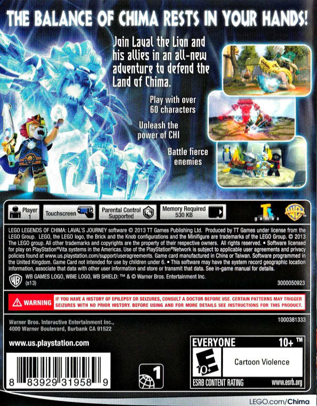 LEGO Legends of Chima: Laval's Journey PSV - Video Game - Used - CaveGamers - Image 2