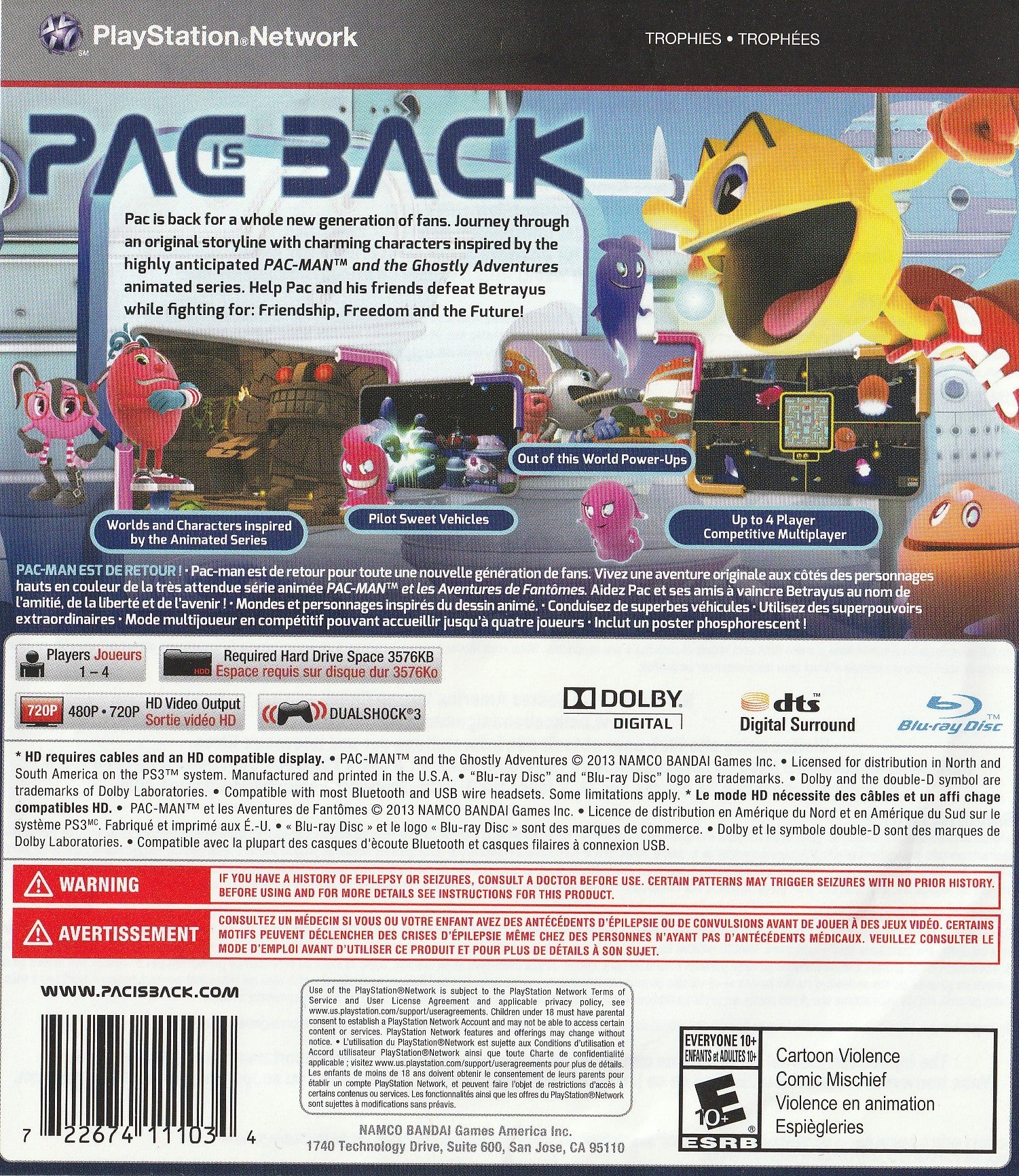Pac-Man and the Ghostly Adventures PS3 - Video Game - Used - CaveGamers - Image 2