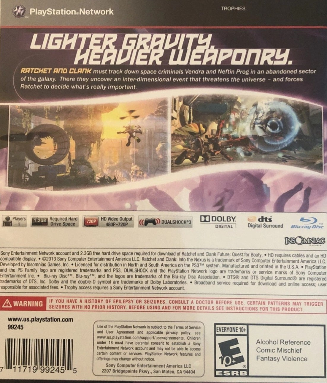 Ratchet & Clank: Into the Nexus PS3 - Video Game - Used - CaveGamers - Image 2