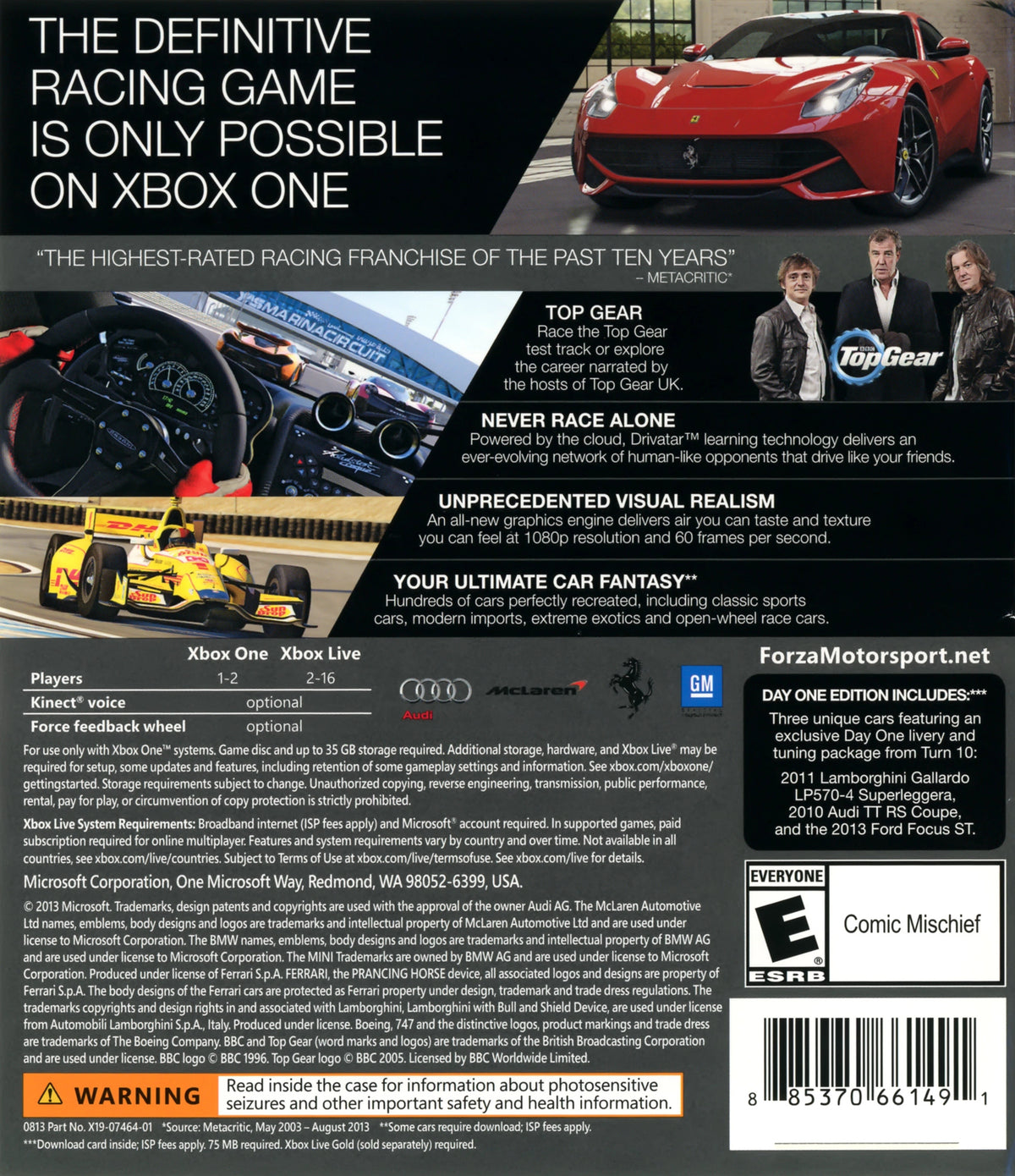 Forza Motorsport 5 Xbox One - Video Game - Used - CaveGamers - Image 2