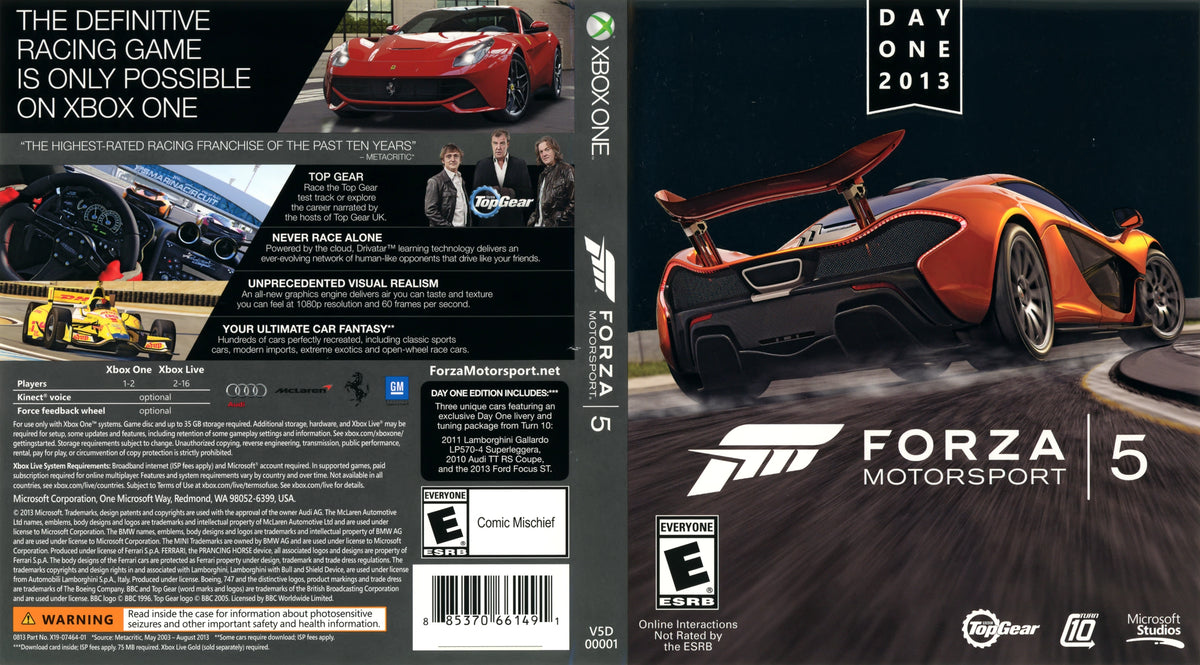 Forza Motorsport 5 Xbox One - Video Game - Used - CaveGamers - Image 4