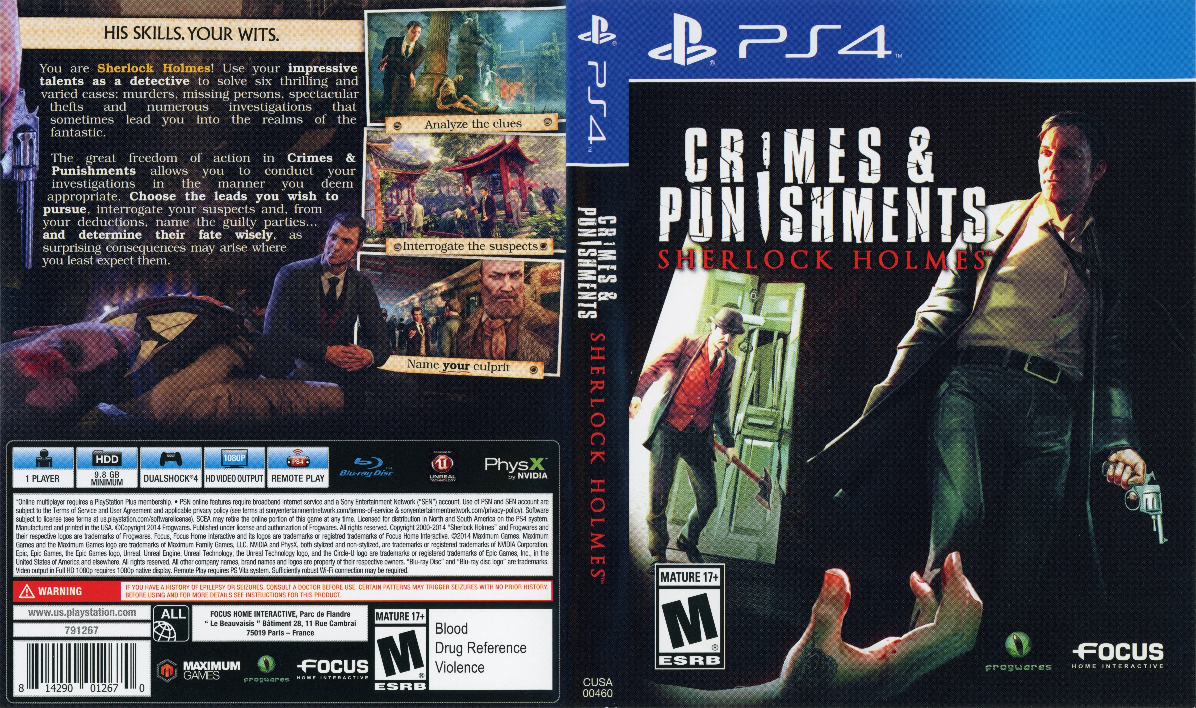 Sherlock Holmes: Crimes & Punishments PS4 - Video Game - Used - CaveGamers - Image 4