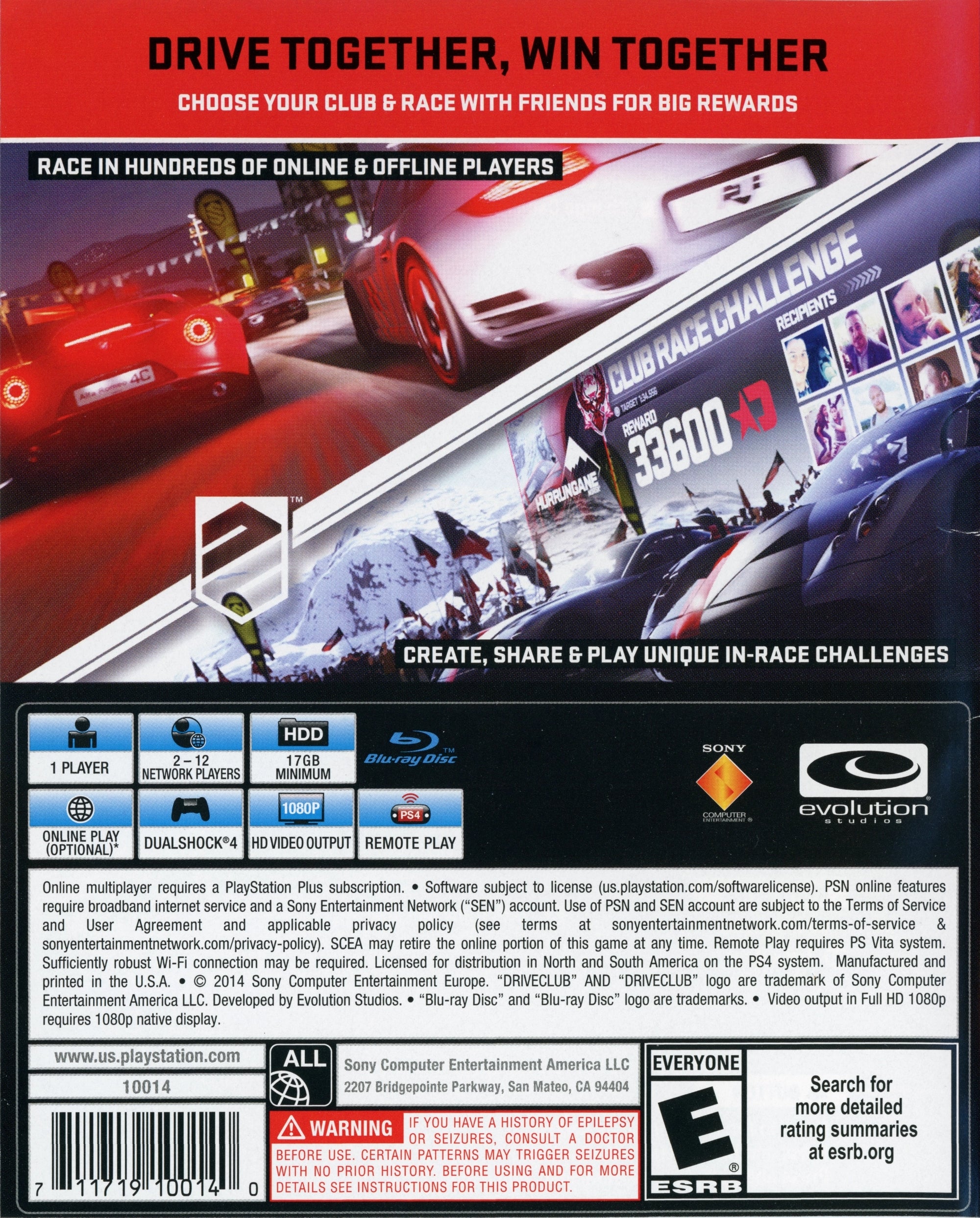 DriveClub PS4 - Video Game - Used - CaveGamers - Image 2