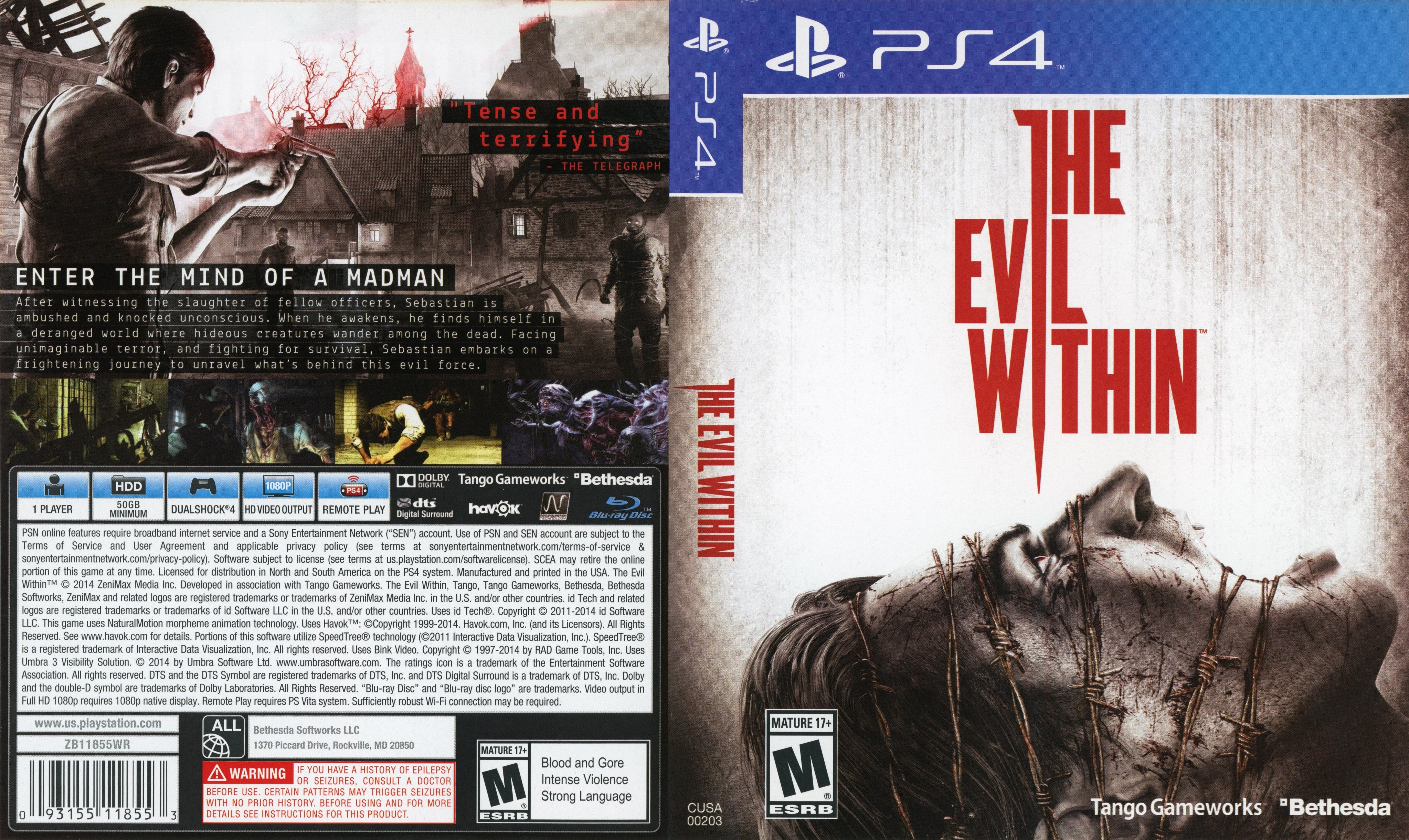 The Evil Within PS4 - Video Game - Used - CaveGamers - Image 4