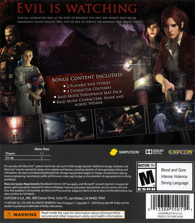 Resident Evil Revelations 2 Xbox One - Video Game - Used - CaveGamers - Image 2