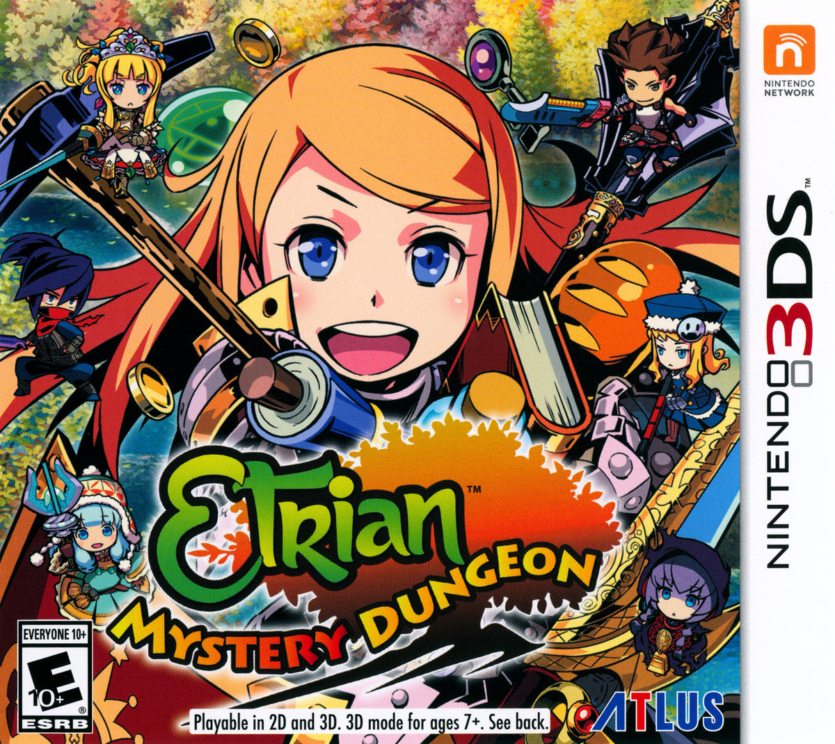 Etrian Mystery Dungeon 3DS - Video Game - Used - CaveGamers