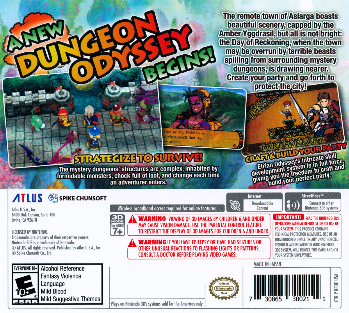Etrian Mystery Dungeon 3DS - Video Game - Used - CaveGamers - Image 2