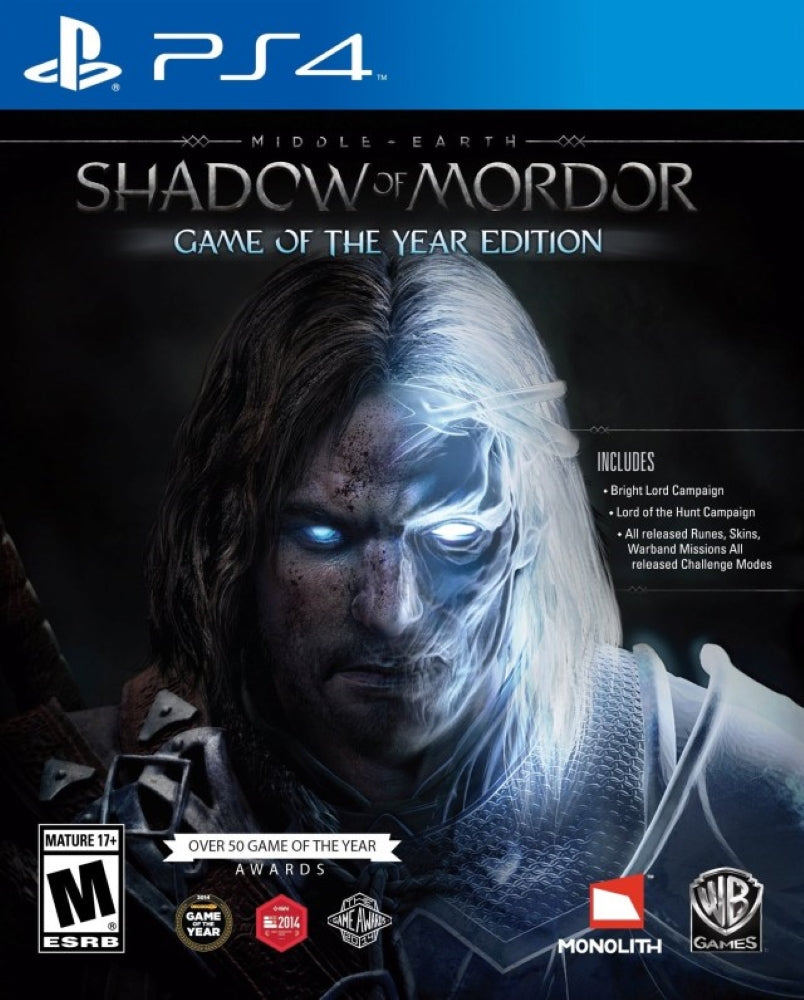 Middle Earth: Shadow of Mordor [Game of the Year] PS4 - Video Game - Used - CaveGamers