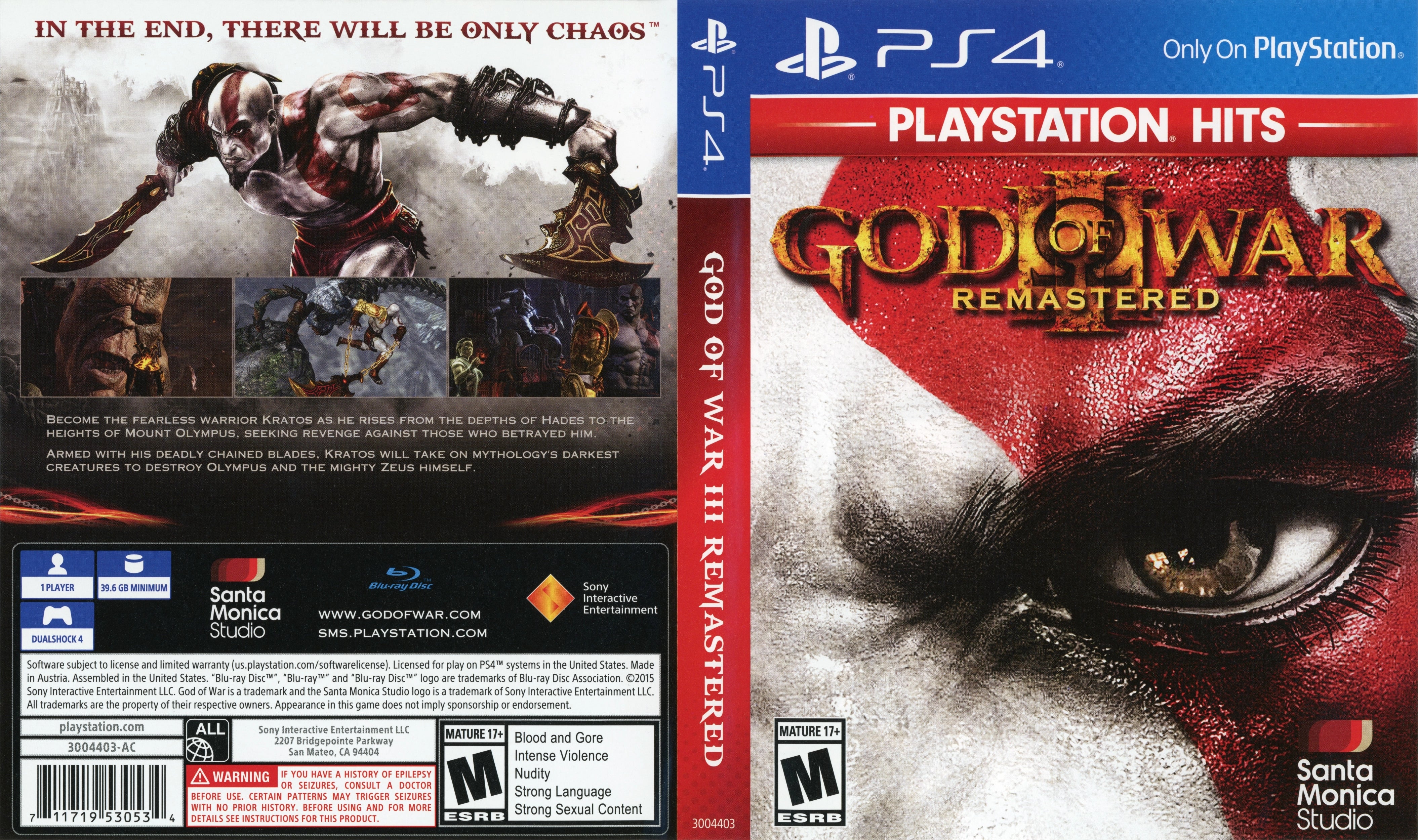God of War III: Remastered PS4 - Video Game - Used - CaveGamers - Image 7