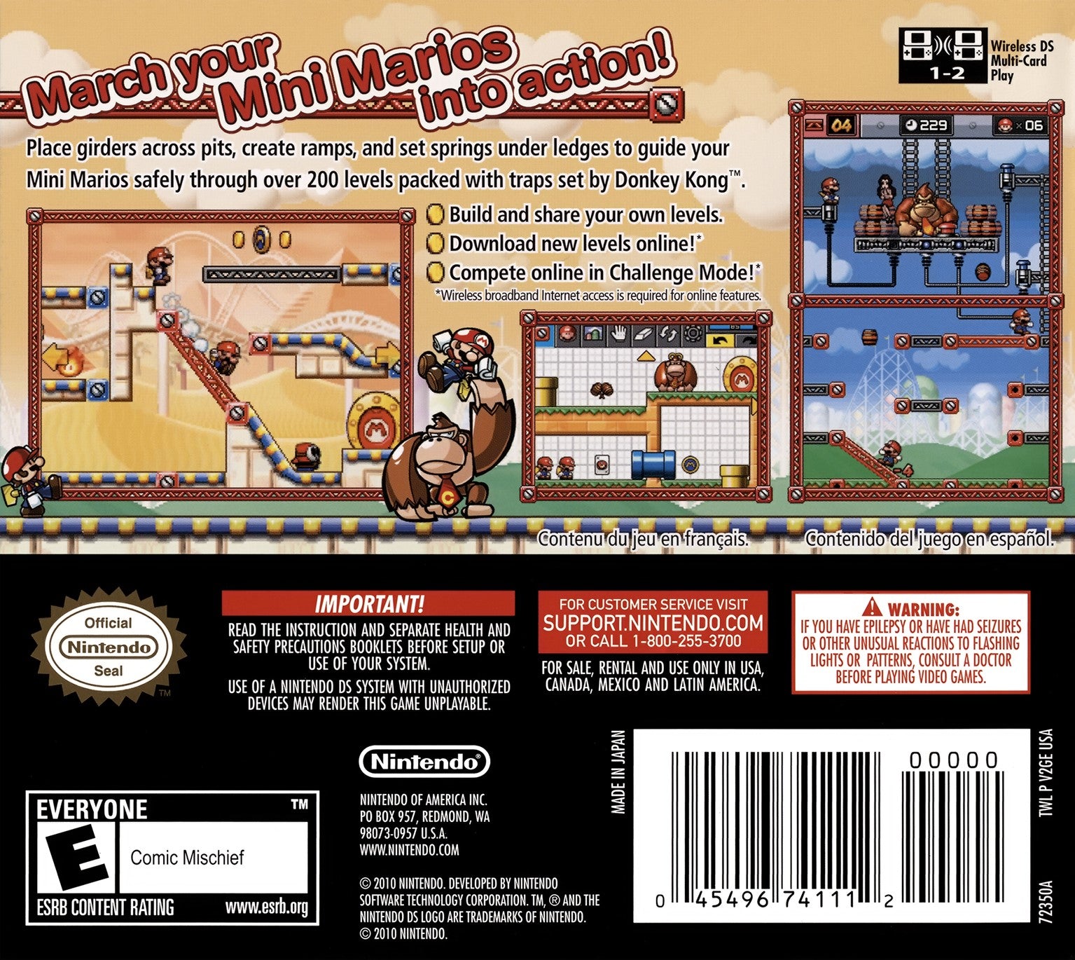 Mario vs Donkey Kong: Mini-Land Mayhem! DS - Video Game - Used - CaveGamers - Image 2
