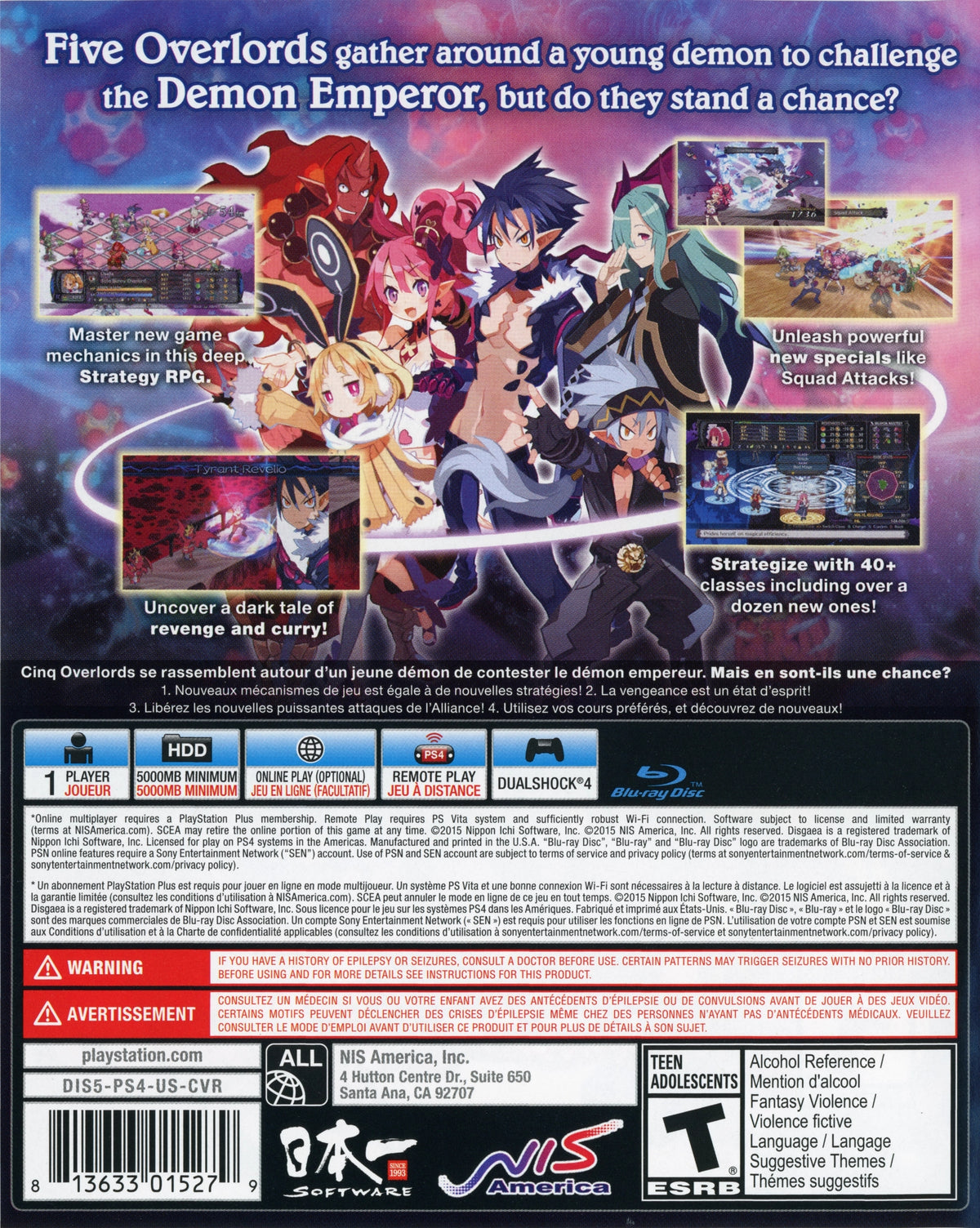 Disgaea 5: Alliance of Vengeance PS4 - Video Game - Used - CaveGamers - Image 2