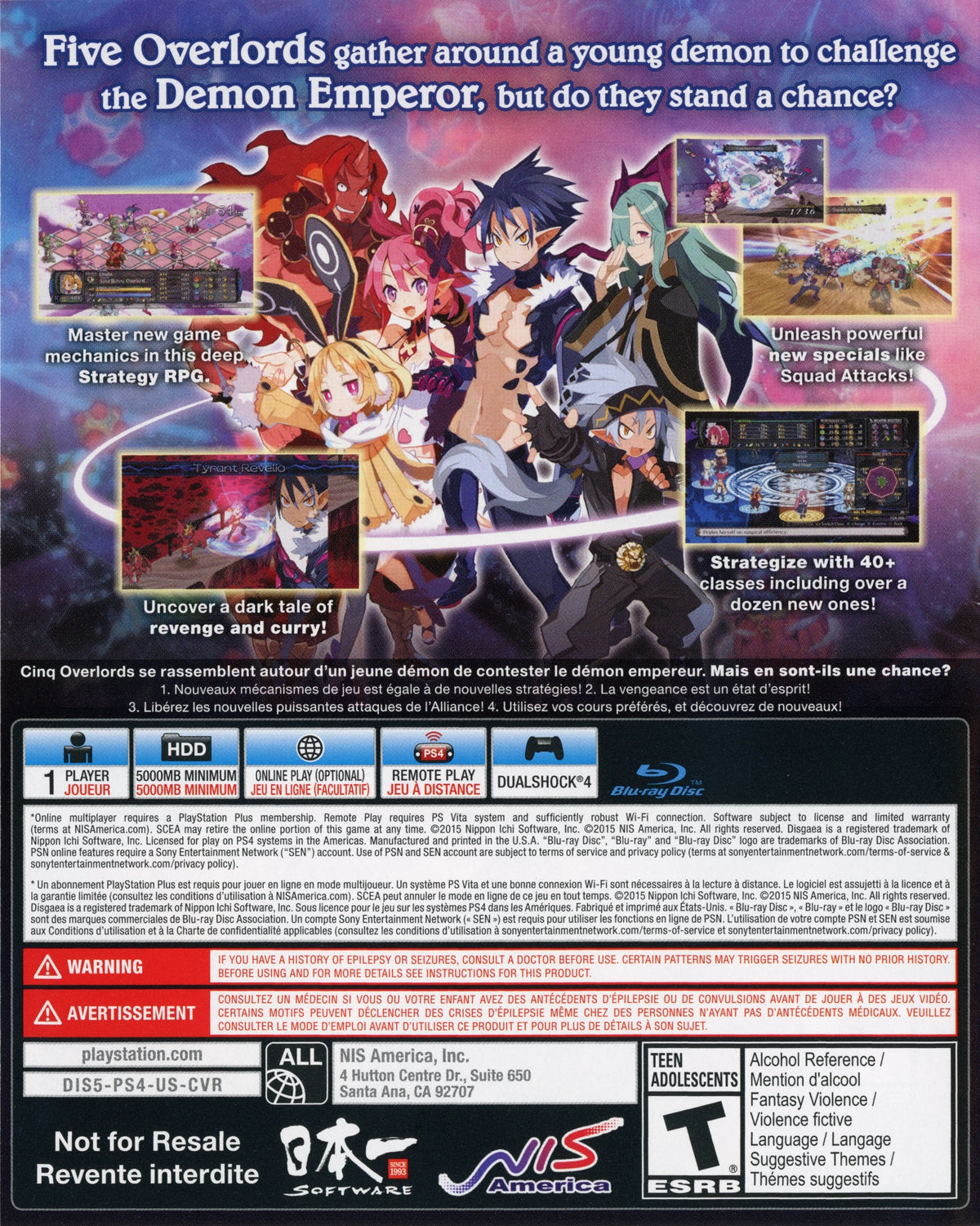 Disgaea 5: Alliance of Vengeance PS4 - Video Game - Used - CaveGamers - Image 4