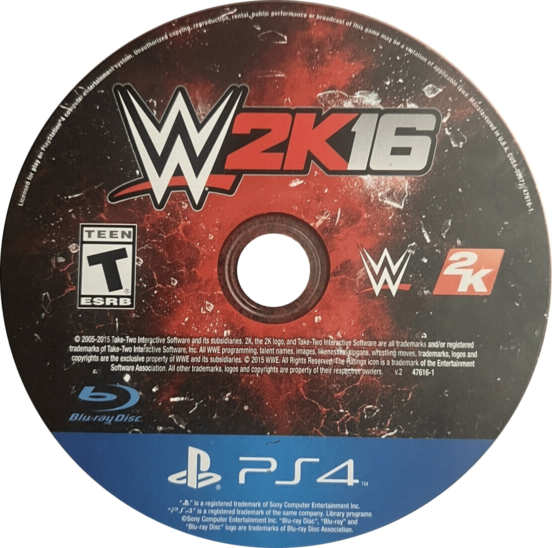 WWE 2K16 PS4 - Video Game - Used - CaveGamers - Image 2