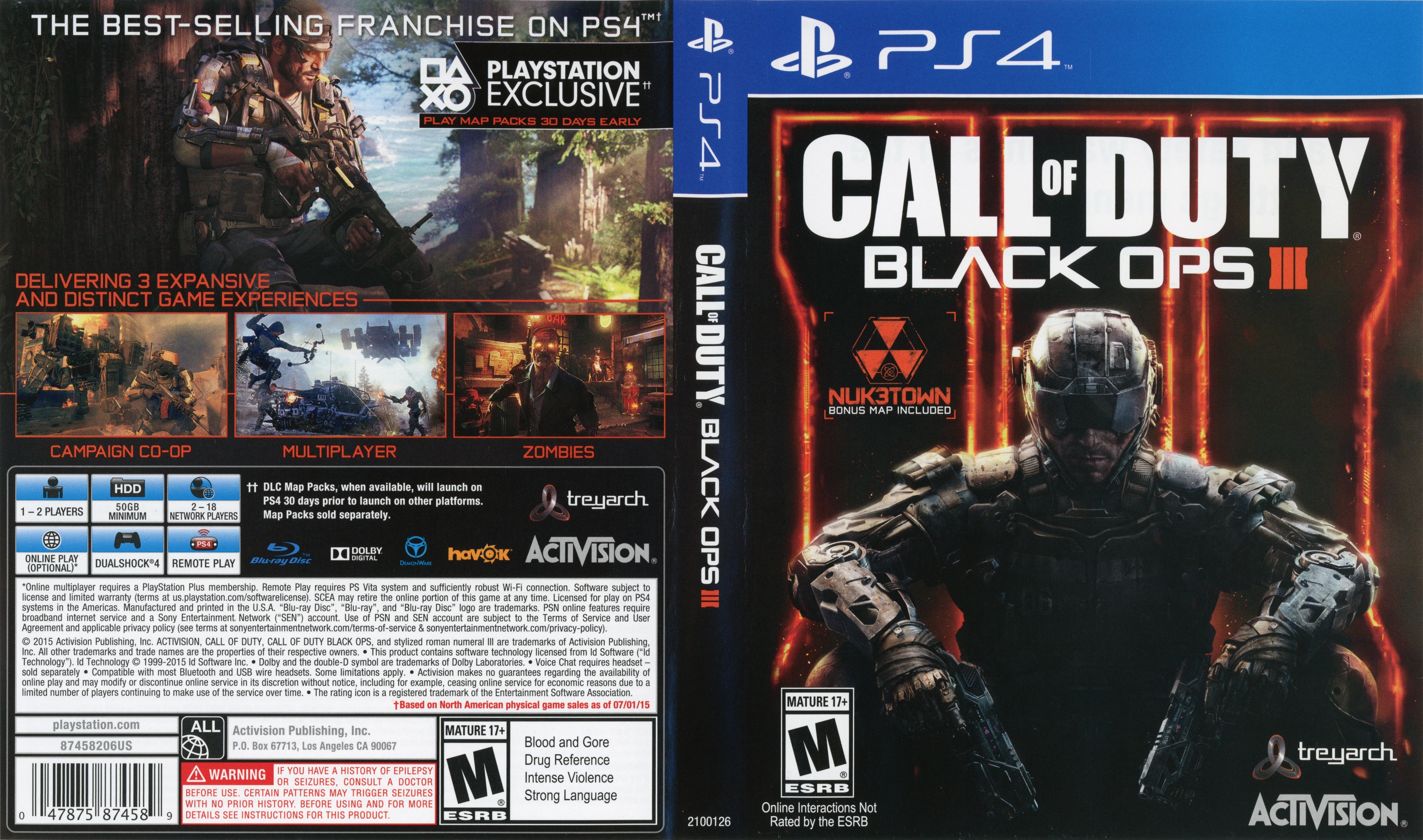 Call of Duty Black Ops III PS4 - Video Game - Used - CaveGamers - Image 4