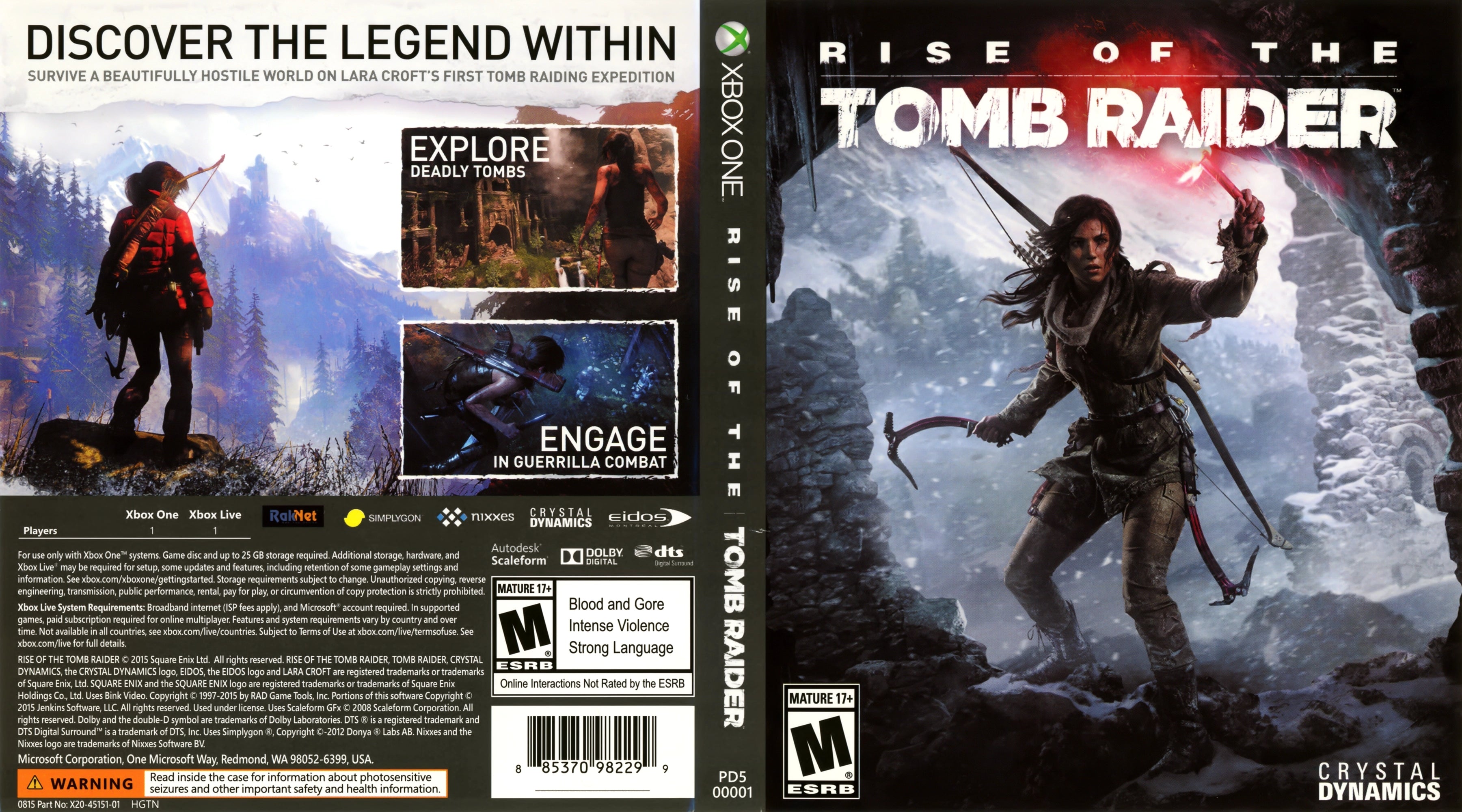 Rise of the Tomb Raider Xbox One - Video Game - Used - CaveGamers - Image 4