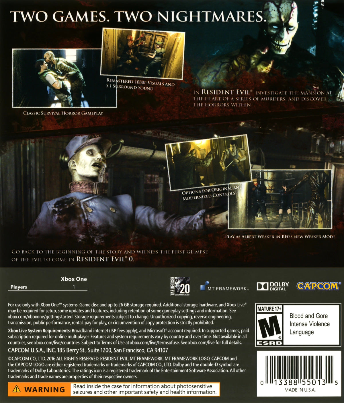 Resident Evil Origins Collection Xbox One - Video Game - Used - CaveGamers - Image 2