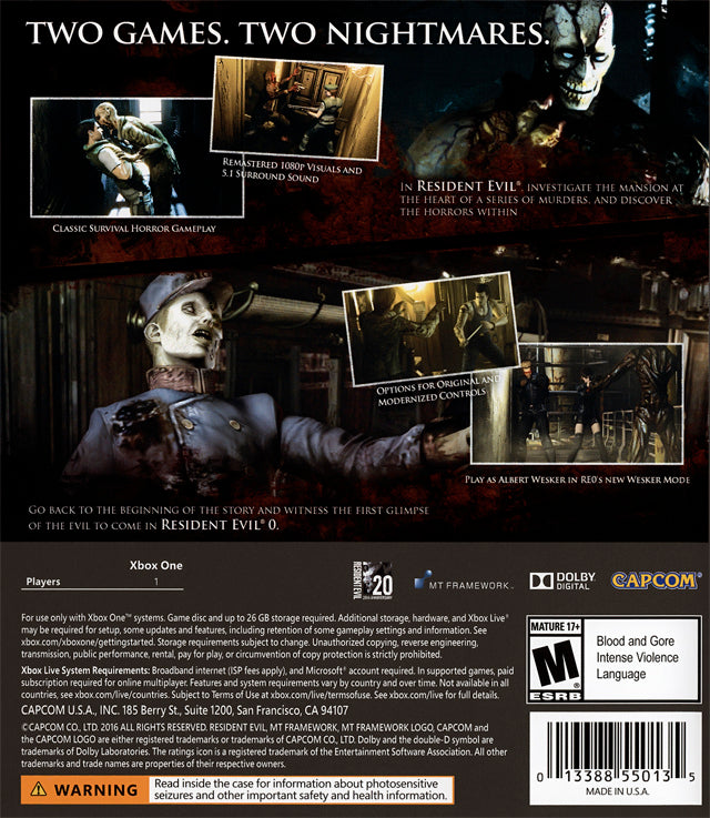 Resident Evil Origins Collection Xbox One - Video Game - Used - CaveGamers - Image 2