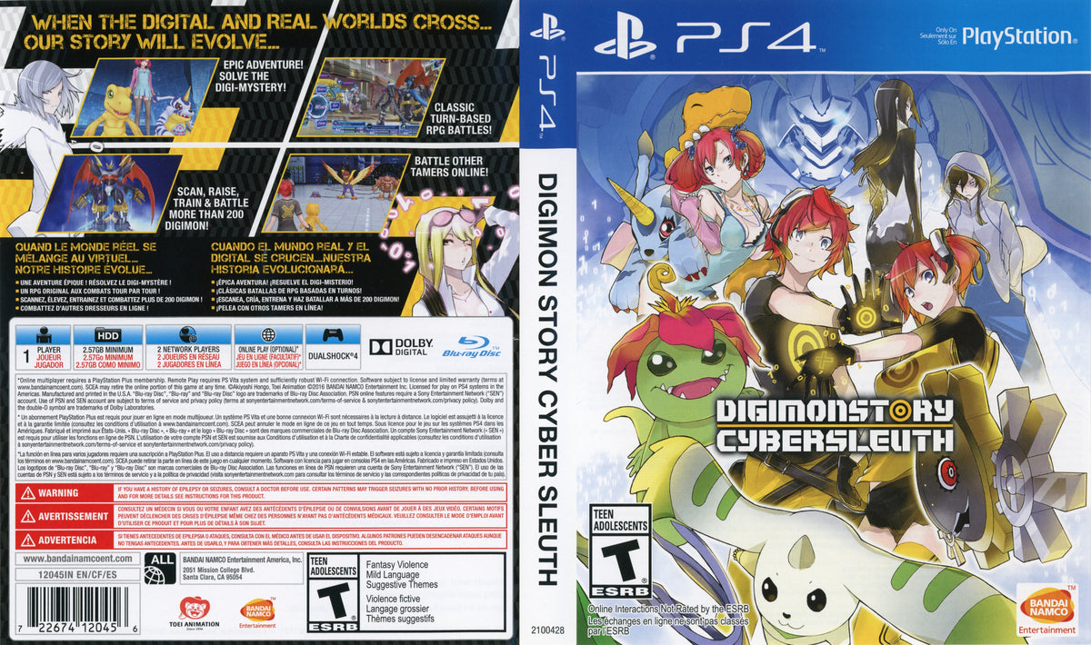 Digimon Story: Cyber Sleuth PS4 - Video Game - Used - CaveGamers - Image 3