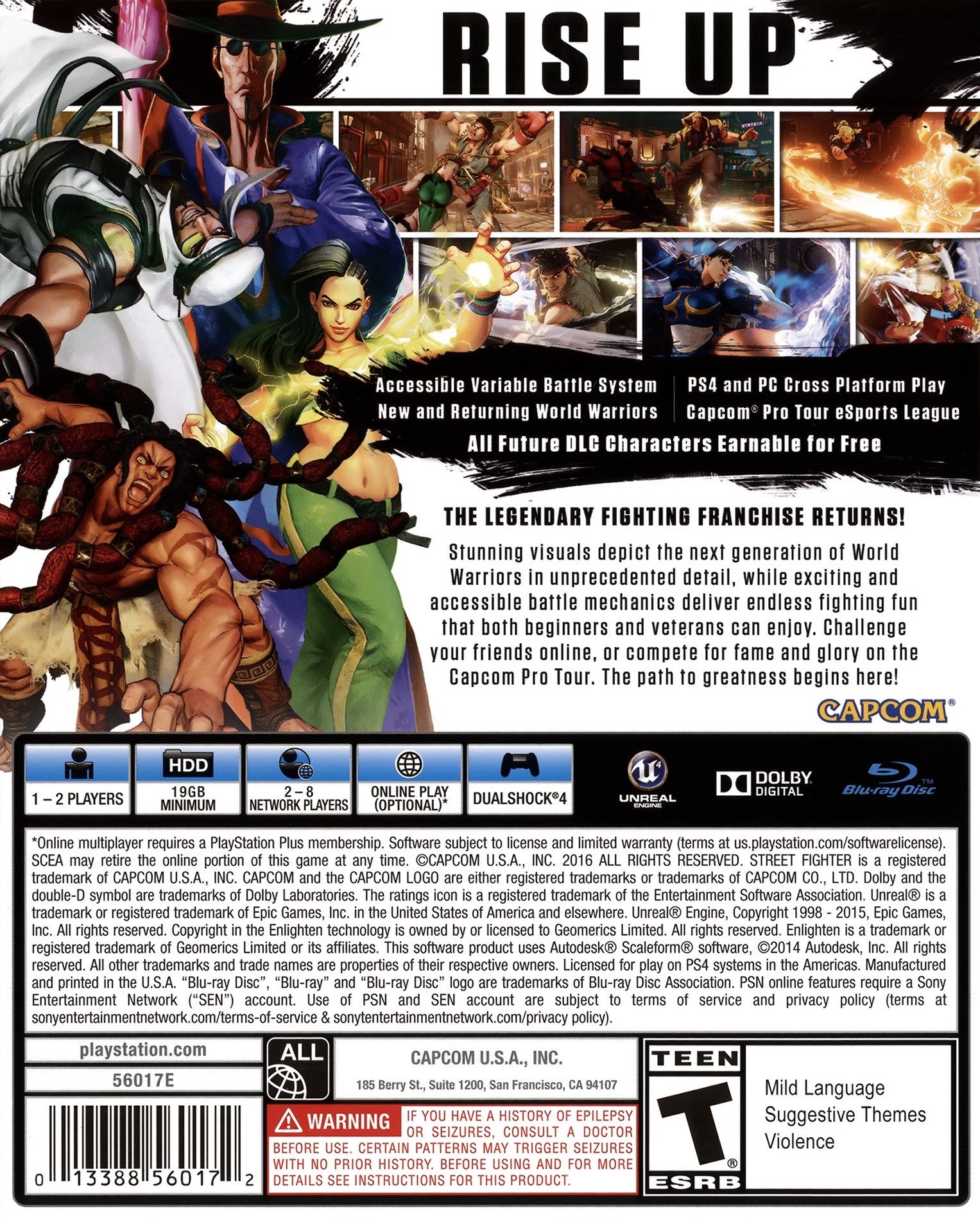 Street Fighter V PS4 - Video Game - Used - CaveGamers - Image 2
