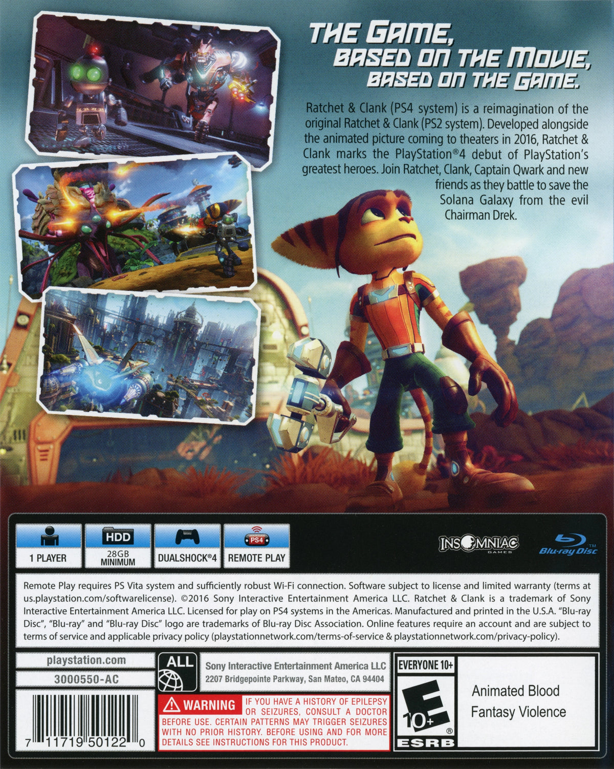 Ratchet & Clank PS4 - Video Game - Used - CaveGamers - Image 2