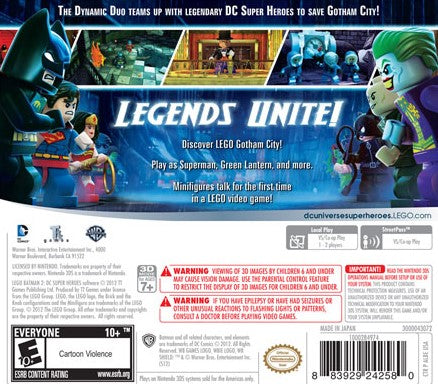 LEGO Batman 2: DC Super Heroes 3DS - Video Game - Used - CaveGamers - Image 2