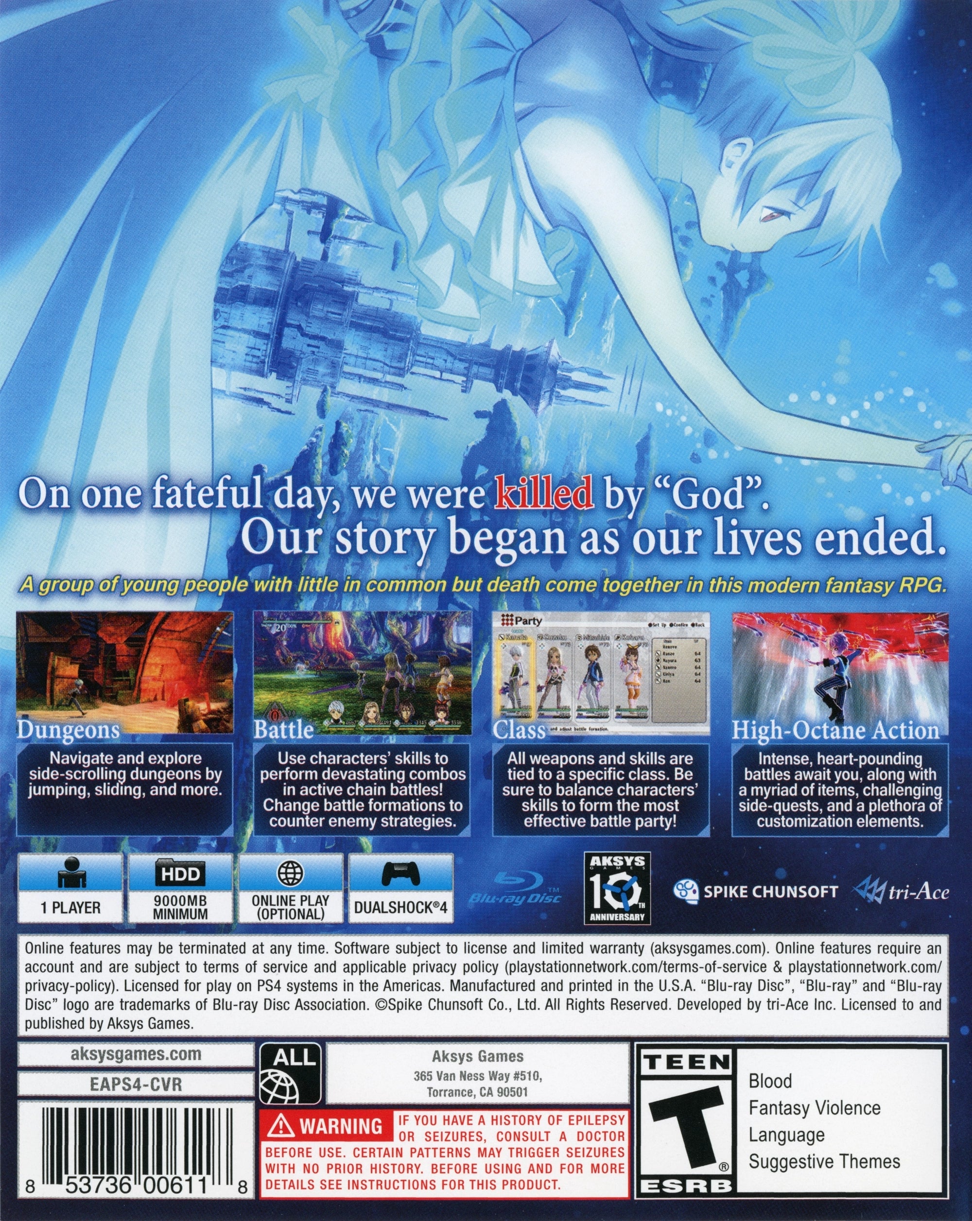Exist Archive: The Other Side of the Sky PS4 - Video Game - Used - CaveGamers - Image 2