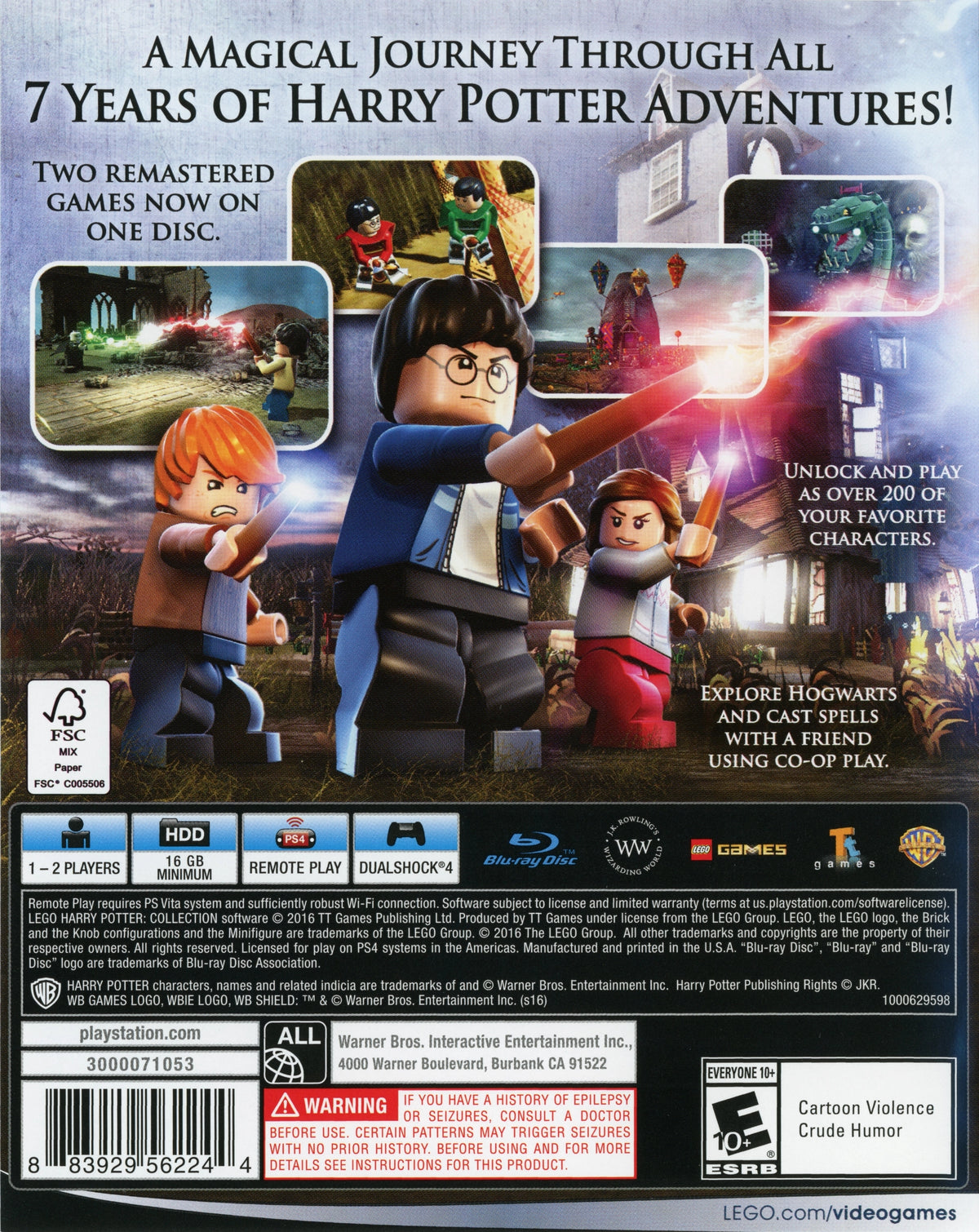 LEGO Harry Potter Collection PS4 - Video Game - Used - CaveGamers - Image 2
