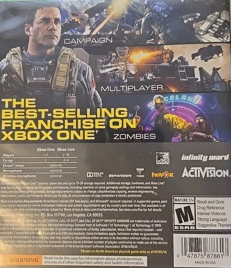 Call of Duty: Infinite Warfare Xbox One - Video Game - Used - CaveGamers - Image 2