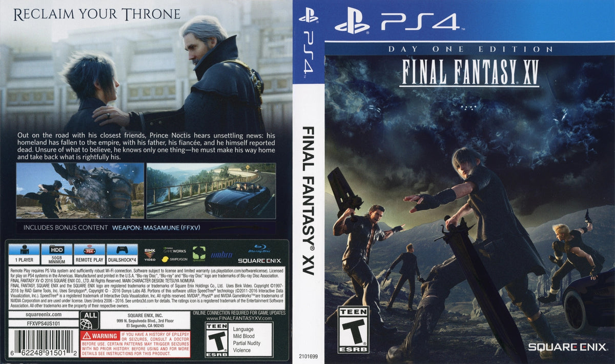 Final Fantasy XV PS4 - Video Game - Used - CaveGamers - Image 4