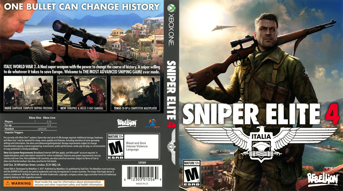 Sniper Elite 4 Xbox One - Video Game - Used - CaveGamers - Image 3