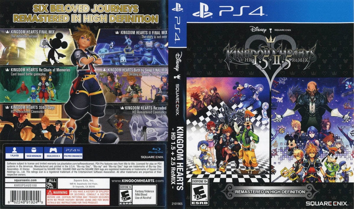 Kingdom Hearts HD 1.5 + 2.5 Remix PS4 - Video Game - Used - CaveGamers - Image 4