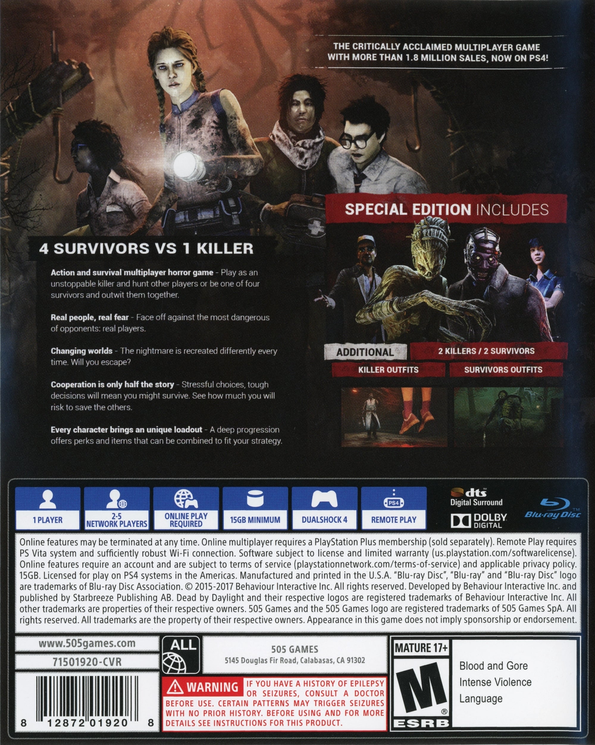 Dead by Daylight PS4 - Video Game - Used - CaveGamers - Image 2