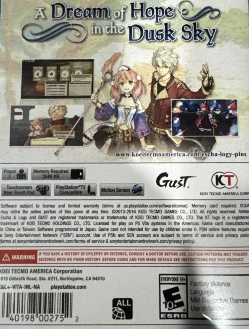 Atelier Escha & Logy Plus: Alchemists of the Dusk Sky