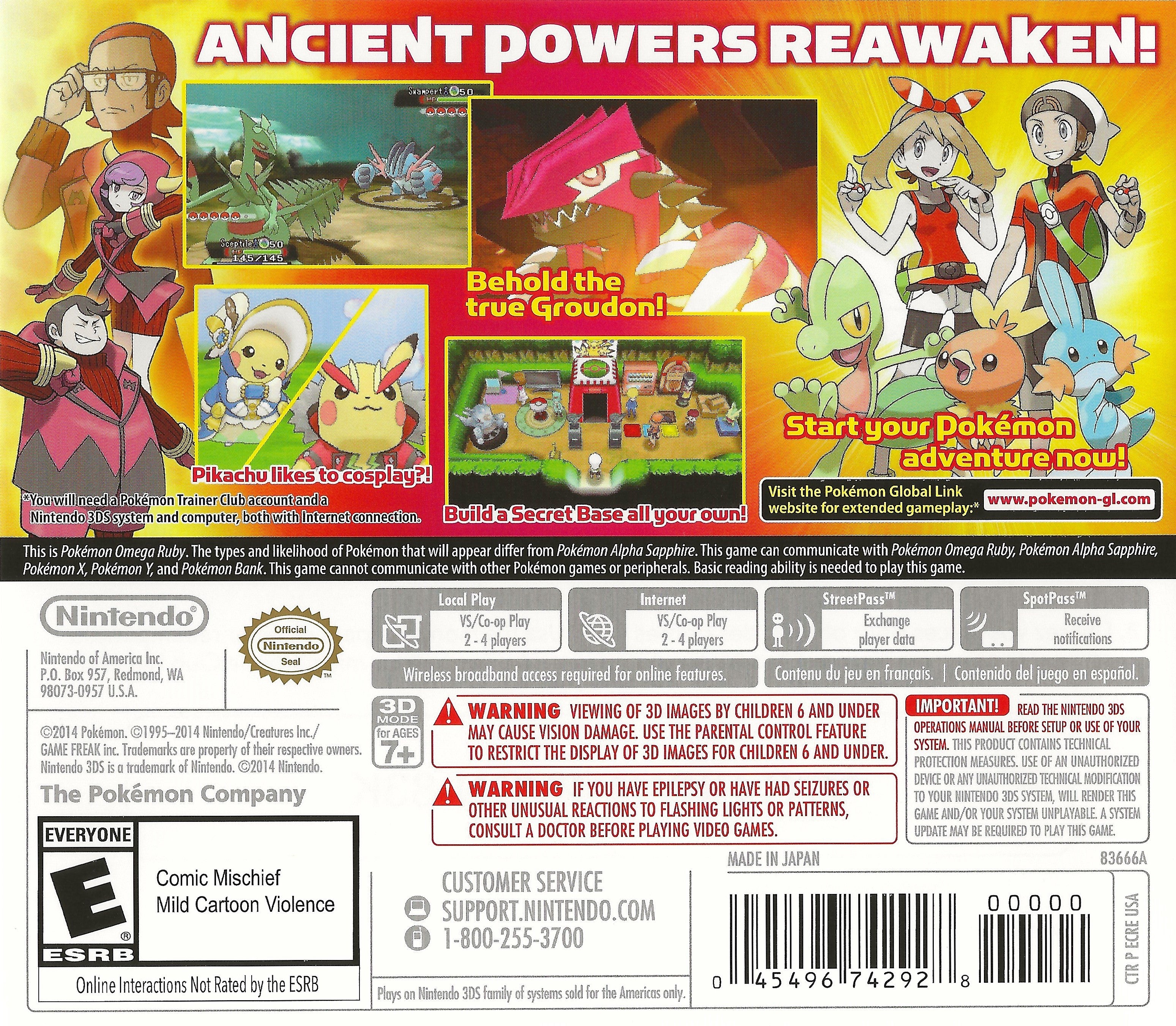 Pokemon Omega Ruby 3DS - Video Game - Used - CaveGamers - Image 2