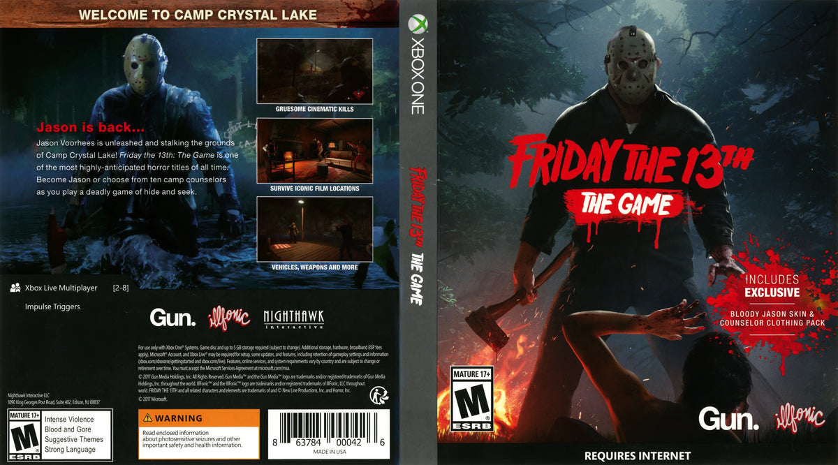 Friday the 13th Xbox One - Video Game - Used - CaveGamers - Image 3