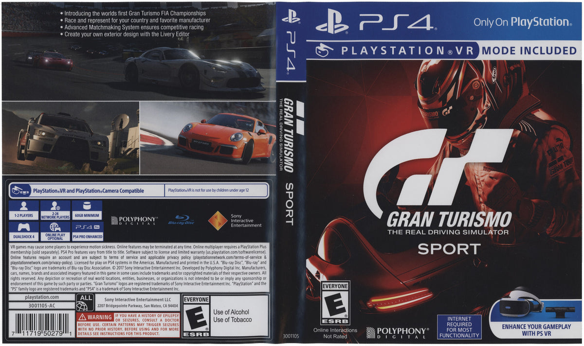 Gran Turismo Sport PS4 - Video Game - Used - CaveGamers - Image 4