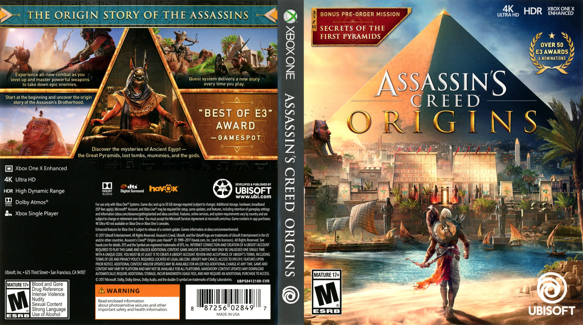 Assassin's Creed: Origins Xbox One - Video Game - Used - CaveGamers - Image 4