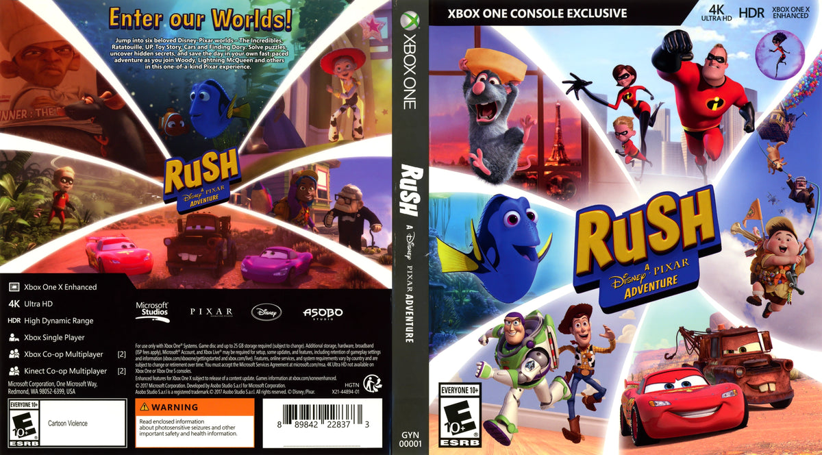 Rush: Disney Pixar Adventure Xbox One - Video Game - Used - CaveGamers - Image 3