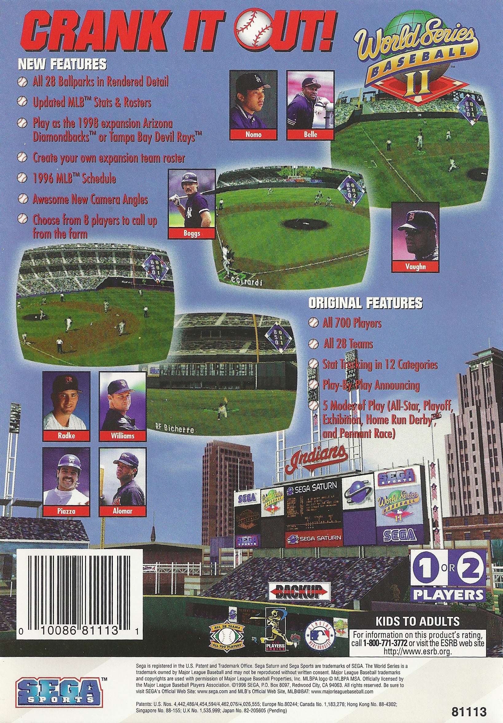 World Series Baseball II 2 Saturn - Video Game - Used - CaveGamers - Image 2