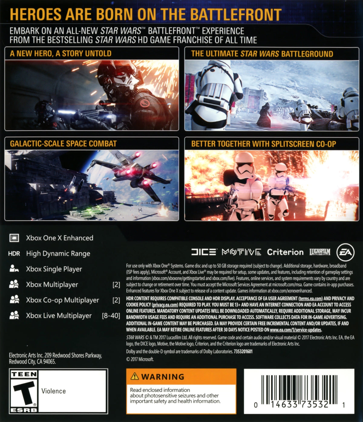 Star Wars: Battlefront II Xbox One - Video Game - Used - CaveGamers - Image 2