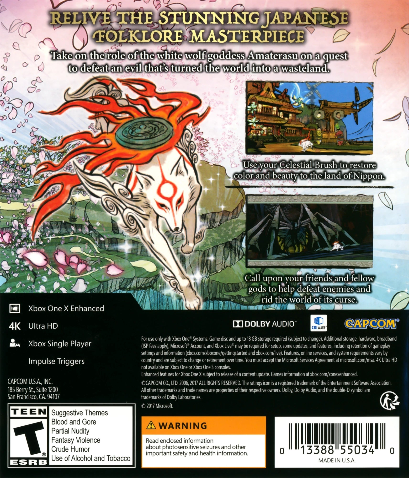 Okami HD Xbox One - Video Game - Used - CaveGamers - Image 2
