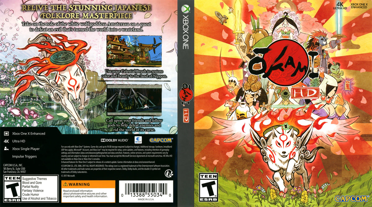 Okami HD Xbox One - Video Game - Used - CaveGamers - Image 3