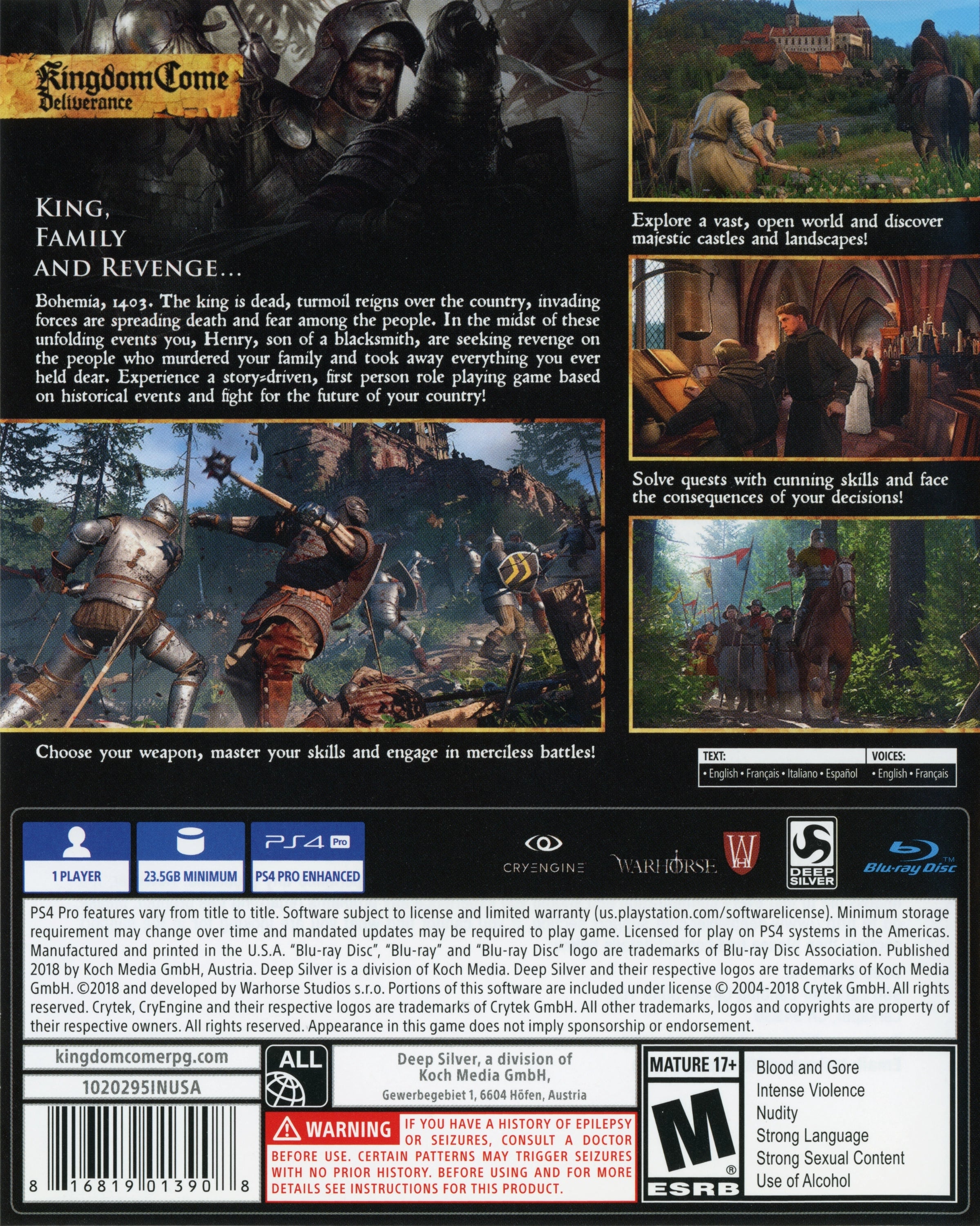 Kingdom Come Deliverance PS4 - Video Game - Used - CaveGamers - Image 2